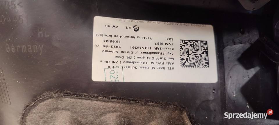 SEAT TARRACO BOCZEK DRZWI LEWY TYŁ 5FJ867211 Tapicerki samochodowe