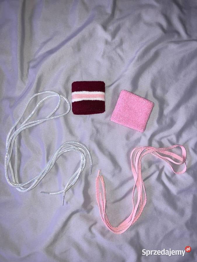 Nowy komplet sznurówki i frotki na ręce USA