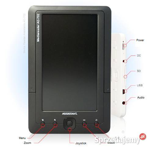 Czytnik ebook Asystant AE702 4GB Lublin
