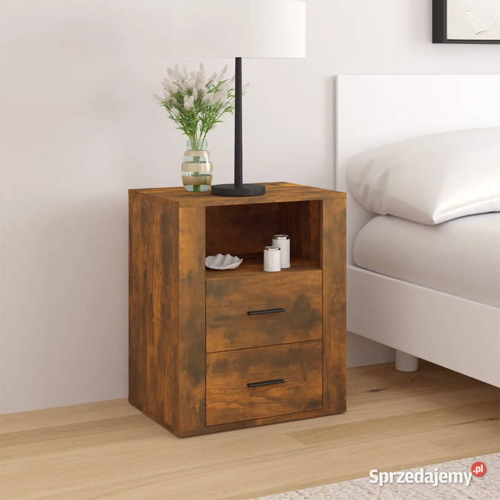 Szafka nocna przydymiony dąb 50x36x60 WM816733 Warszawa