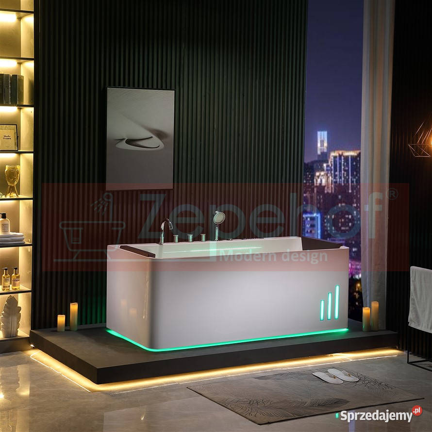 Wanna z hydromasażem EB414 prostokątna podlaskie Grabówka