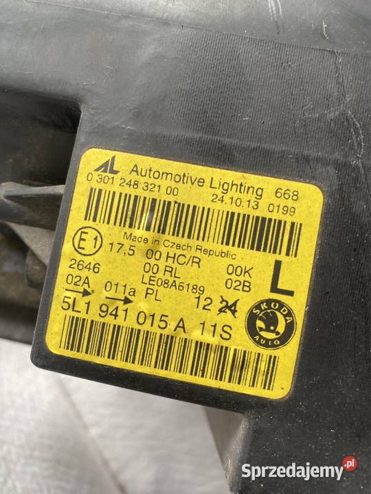 Lampa lewy przód Skoda Yeti 0912 Oświetlenie Jasienica sprzedam