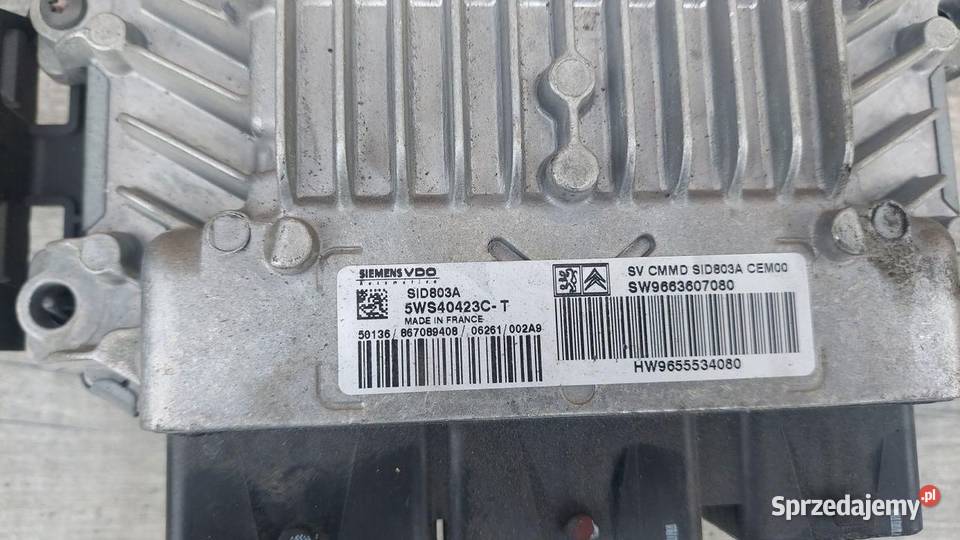 STEROWNIK SILNIKA KOMPUTER PEUGEOT 407 20 HDI osobowe Gliwice