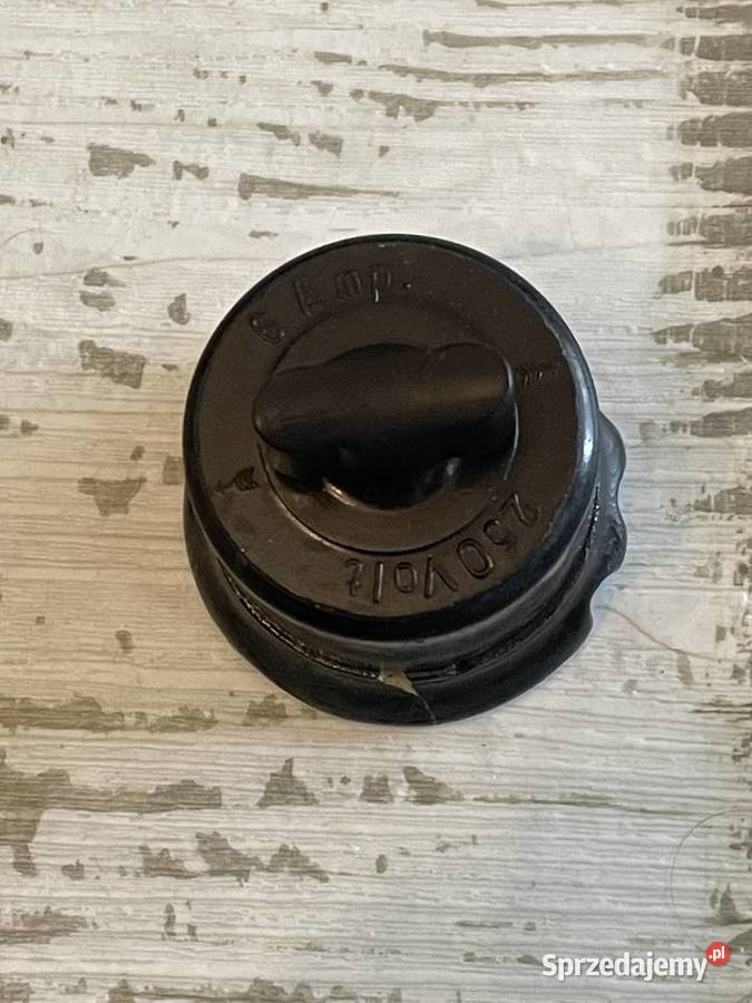 Stary włącznik bakelitowy porcelanowy Vintage Antyki Chudów