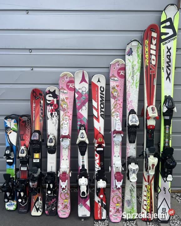 Narty juniorskie pakiet Ostrów Wielkopolski sprzedam