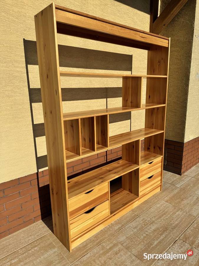 Regał drewniany kredens półki biblioteczka Garwolin