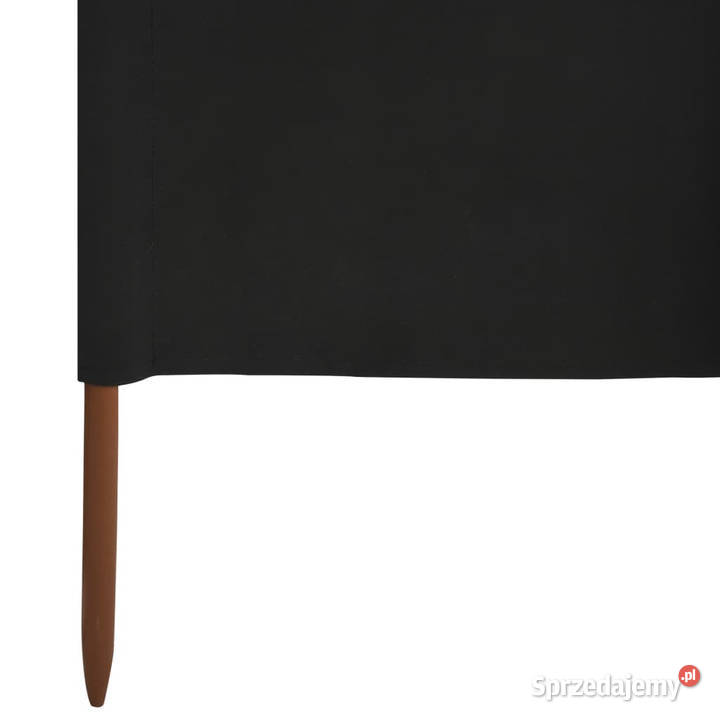 Parawan 5skrzydłowy z tkaniny 600x80 czarny Warszawa