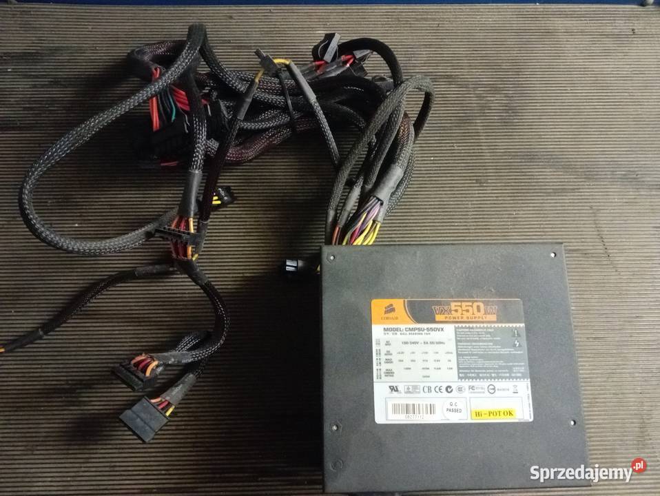 Zasilacz Corsair vx550w Obudowy i zasilanie