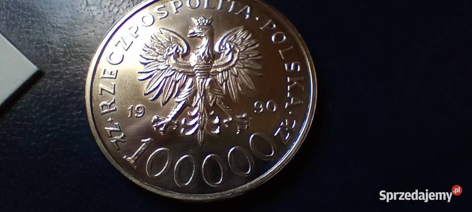 Stare monety 100 000 1990 Solidarność Typ A