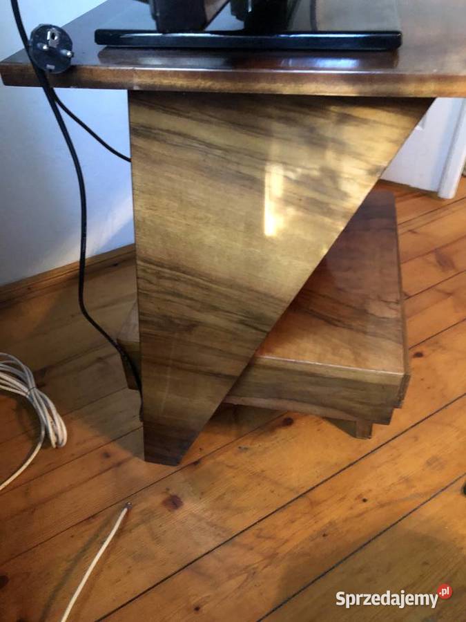 Stolik pomocniczy szafka RTV z szufladą PRL lata sprzedam