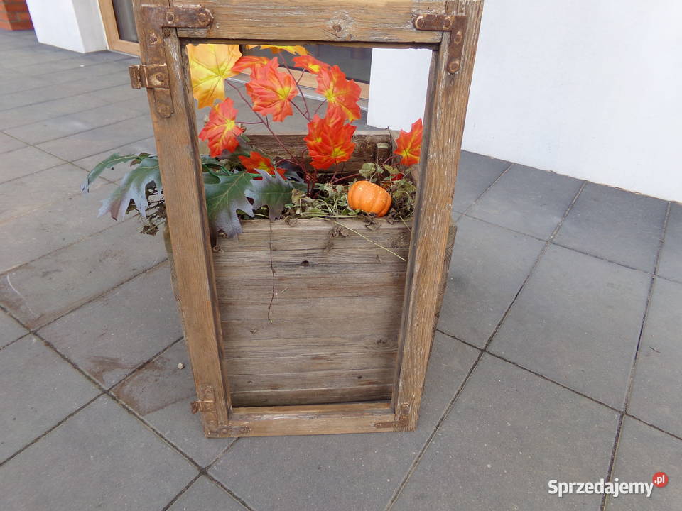 Stare okno rama okienna retro loft lustro Ełk