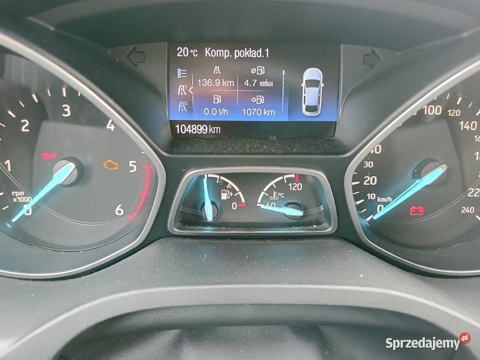 Ford Kuga czarny Rykoszyn
