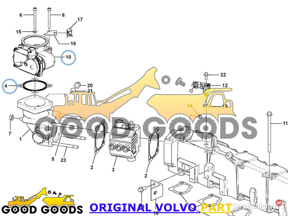 VOLVO PRZEPUSTNICA USZCZELKA D8H 21723435 Władysławów