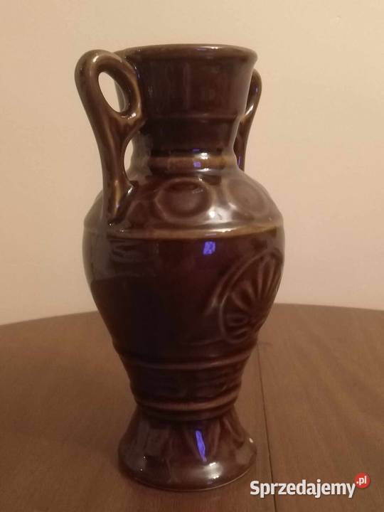 Wazon Amfora Ceramiczna Szkliwiona PRL Wałbrzych