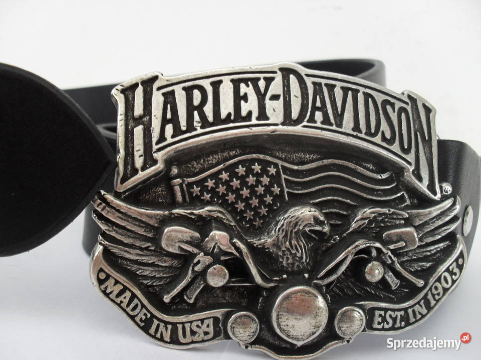 Pasek harley skóra skrzydła motor Davidson Skóra