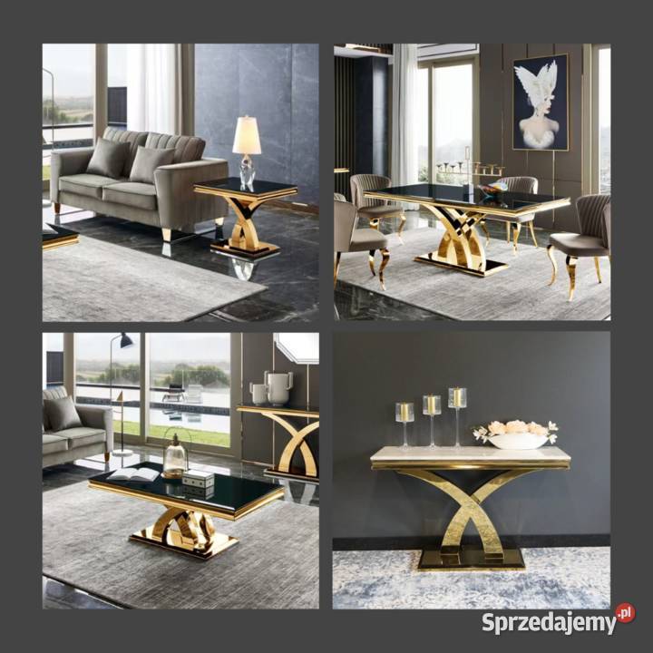 Meble do salonu jadalni Colorado Gold stół Warszawa