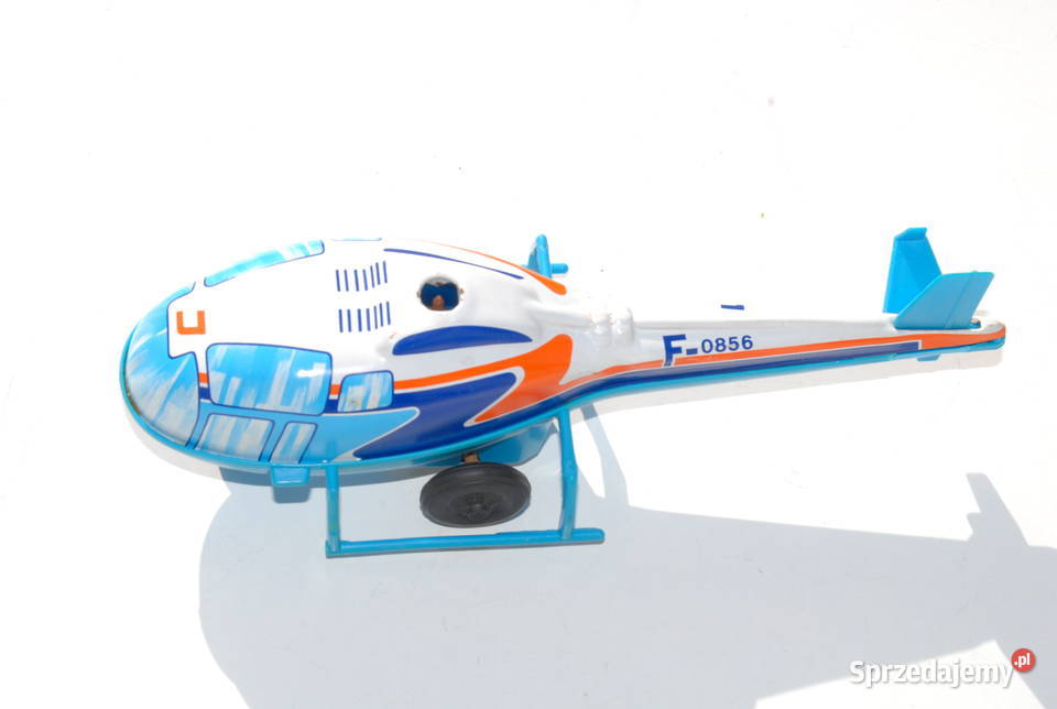Stara zabawka metalowa blaszana samolotu Cieszyn