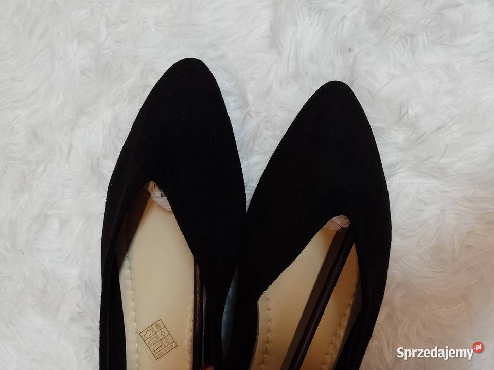 4142 Czarne baleriny biznesowe NOWE czarny Kraków