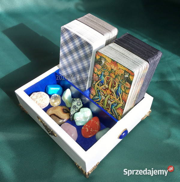 Podstawka stojak organizer na karty Tarot biały Kraków