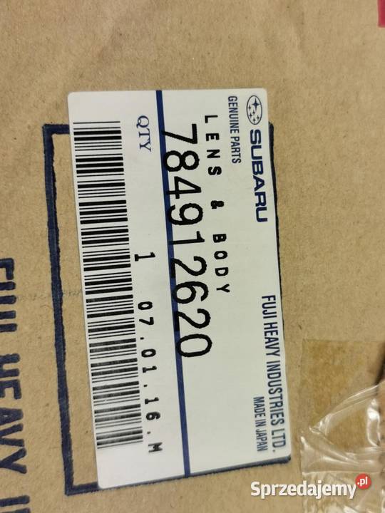 LAMPA PRAWY TYŁ SUBARU JUSTY I 19841995 NOWA lubelskie