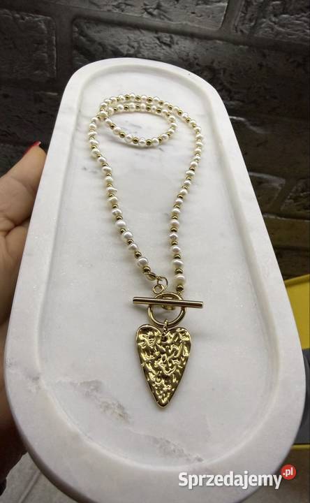 Naszyjnik choker perły słodkowodne hodowlane Warszawa