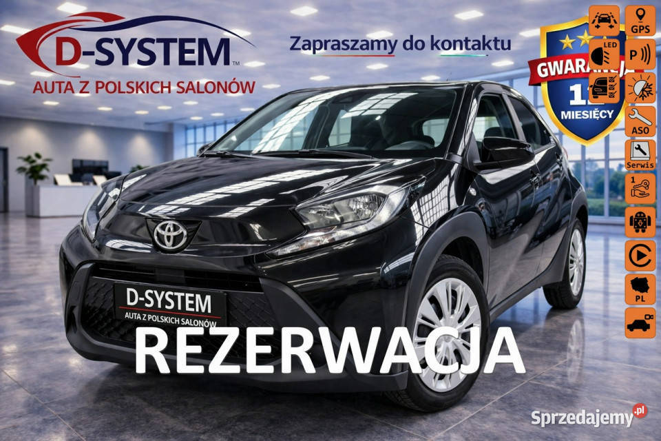 Toyota Aygo X 2023 Salon Polska Bezwyadkowy immobilizer Aygo X podlaskie Białystok