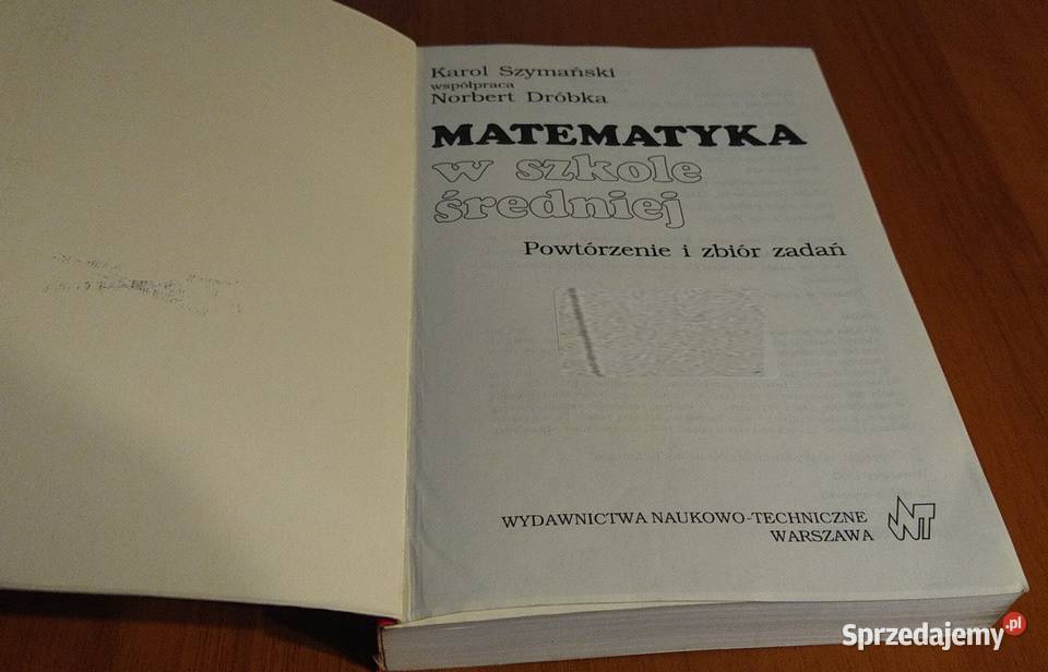 Matematyka w szkole średniej powtórzenie i zbiór Gdańsk