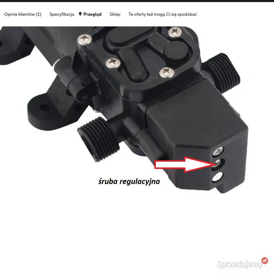 Pompa wodna membranowa 12v 08MPA Trześniów sprzedam