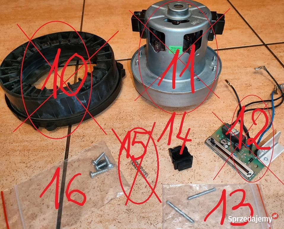 NA CZĘŚCI Zelmer Meteor 2 typ ZVC215EK ZVC215E