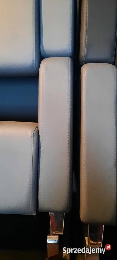 Fotel szary eko skóra 77cm Łomianki sprzedam