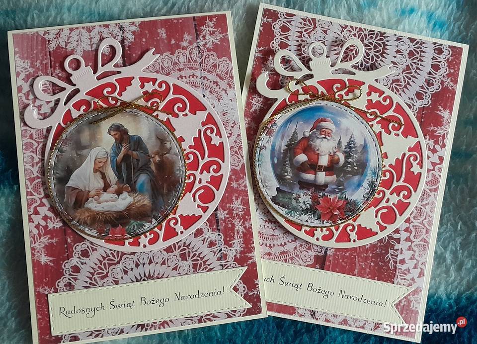 Kartki świąteczne ręcznie robione Boże Narodzenie