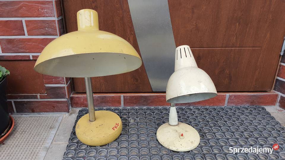 Lampa lampka biurkowa PRL 2