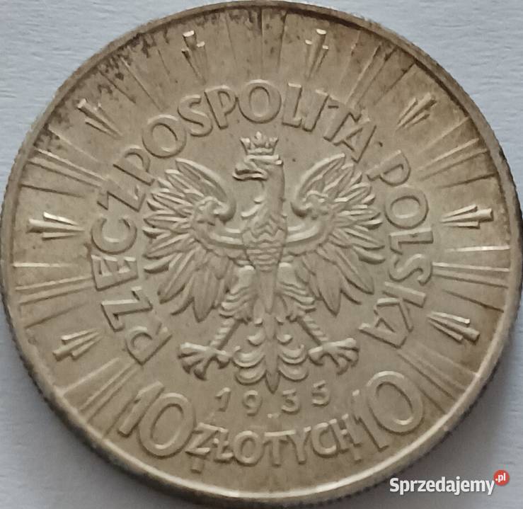 10 J Piłsudski 1935 r 6 mennicze Konin