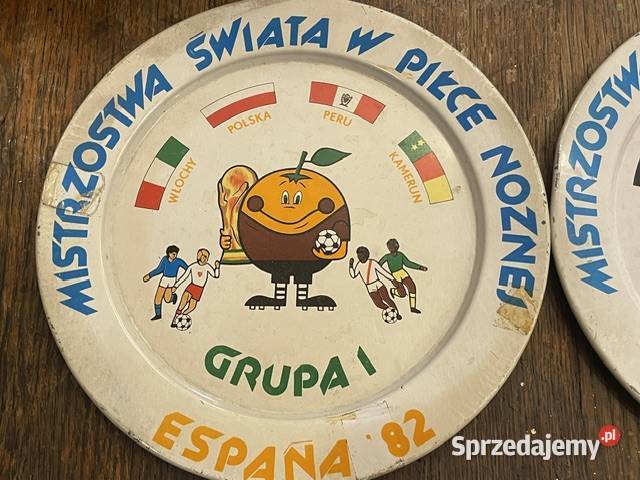Kolekcjonerskie metalowe talerze Espaa 82 sprzedam