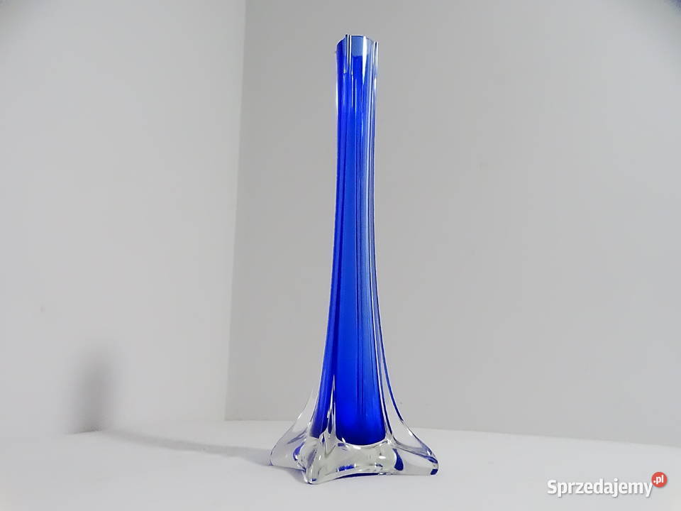 Wazon dekoracyjny szkło artystyczne Biłgoraj