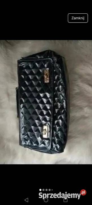 Torba do ręki czarna elegancka Krosno