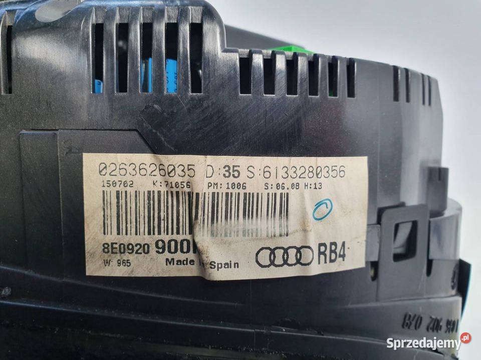 LICZNIK ZEGAR AUDI A4 B6 8E0920900 Lipno