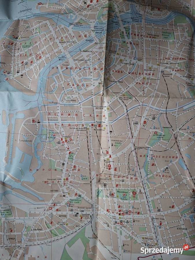 Leningrad plan miasta Kraków