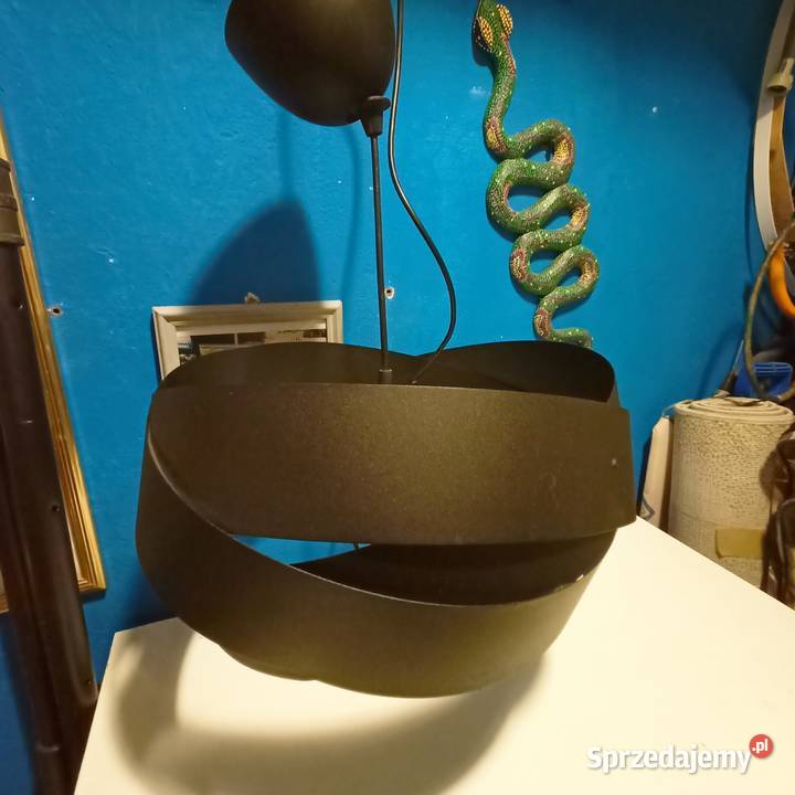 LAMPA SUFITOWA wisząca czarna 42 st waza Ropczyce