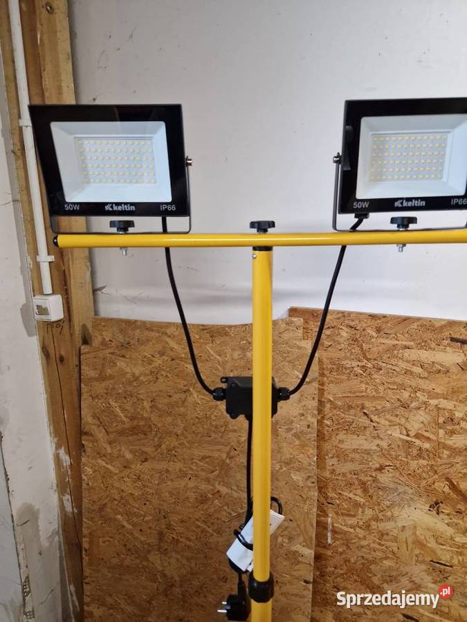 Naświetlacz LED Statyw 2x50W 9000lm Keltin wielkopolskie Głogowa