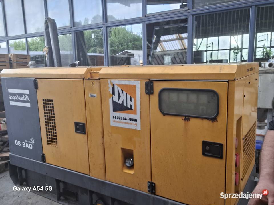 Agregat prądotwórczy 65 Kw Atlas Copco Włocławek sprzedam