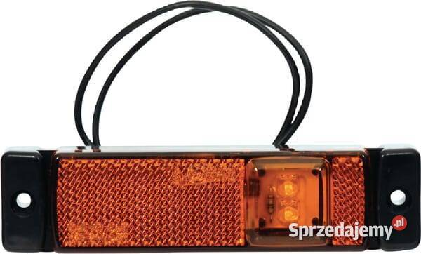 Lampa obrysowa LED prostokątna 1224V z przewodem Kamionna