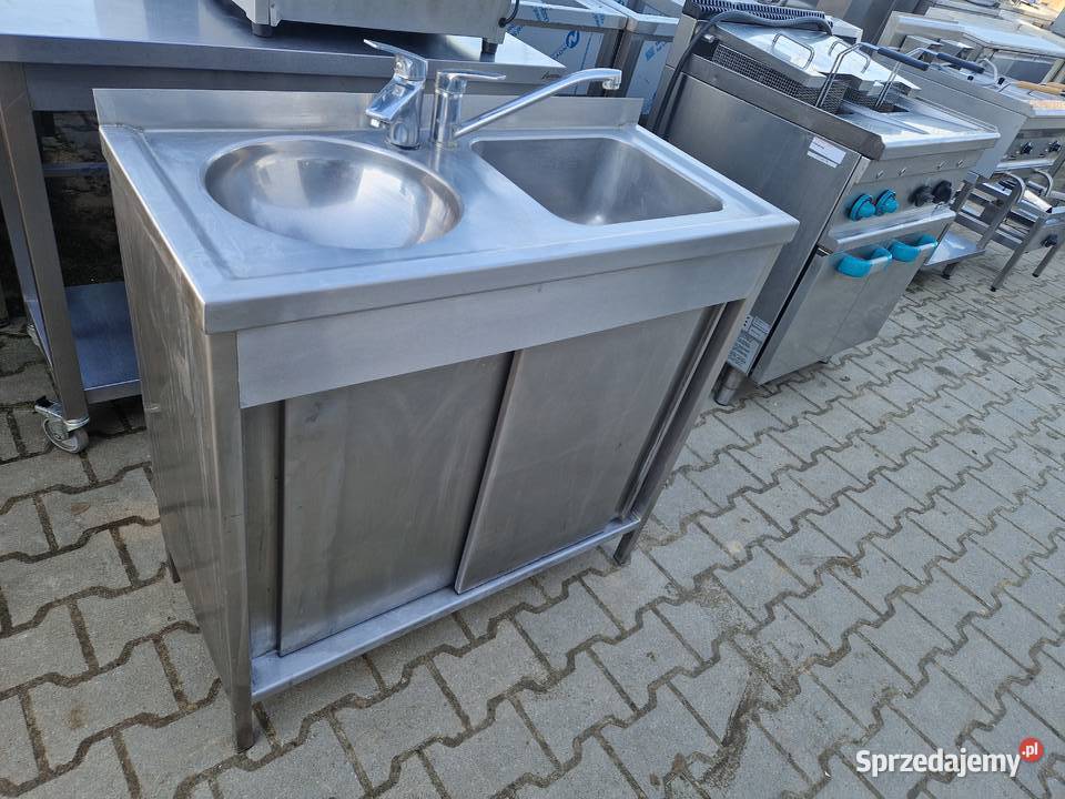 Zlew Gastronomiczny 2 Komorowy Drzwi Suwane Ostrów Wielkopolski