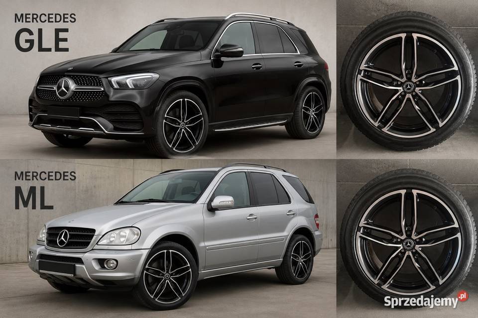 20 Mercedes GLE w166 ML w164 felgi koła komplet Samochodowe Lubasz