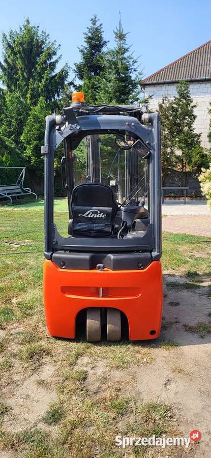 Wózek widłowy LINDE E16C Triplex 492 POZYCJONER elektryczny Radom