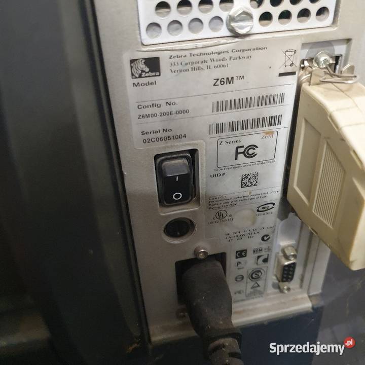 Drukarka etykiet ZEBRA Z6M 203dpi wielkopolskie Konin sprzedam
