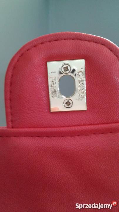Torebka TORBA chanelka CHANEL czerwona na