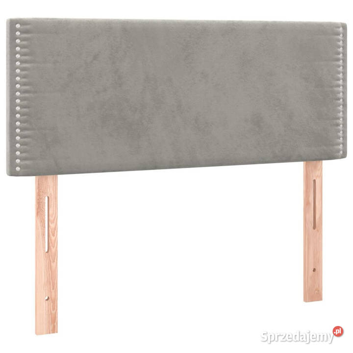 Zagłówek do łóżka z LED jasnoszary 90x5x7888 Warszawa
