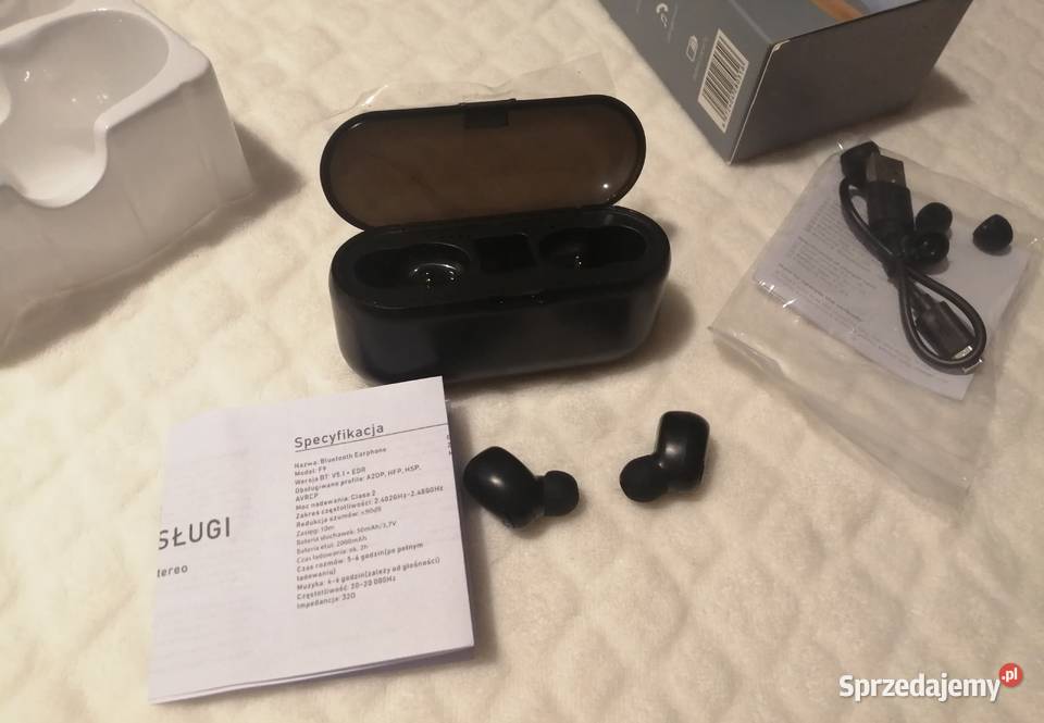 Słuchawki bezprzewodowe douszne bluetooth z sprzedam