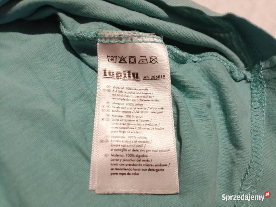 Koszulka długi rękaw Lupilu 98104 Turkusowa Czeladź